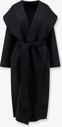 Toteme Cappotto in lana con cappuccio e cintura - TOTEME - gender_Woman