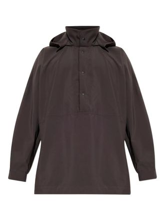 Homme Pliss&eacute; Issey Miyake Jack met capuchon - Bruin