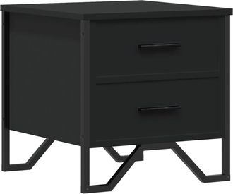 vidaXL Vidaxl Comodino Nero 40x41x40 Cm In Truciolato