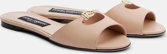 Dolce & Gabbana DG leather slides