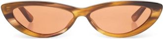 Alexander McQueen Cat-eye Zonnebril - Dames - Zonnebrillen - Bruin - ONE Size - Accessoires