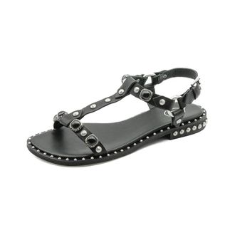 Ash Flat Sandals, female, Black, Size: 10 US Podium Open-Toe Sandal