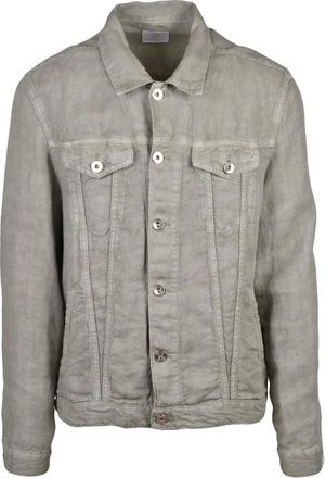 Eleventy Sage Green Soft Linen Jacket