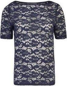 Anne Fontaine Portrait Top in Navy at Nordstrom, Size 38