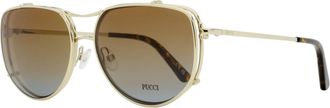 Emilio Pucci EP5247 Clip-On Aviator Eyeglasses - Gold
