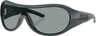 Miu Miu MU B14Su Zonnebril - Dames - Zonnebrillen - Zwart - 33 MM - Accessoires