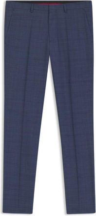 HUGO BOSS Extra-slim-fit trousers in mouliné wool