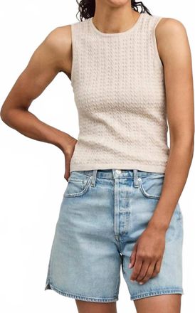 Gentle Fawn Skye Knit Tank In Heather Oatmeal