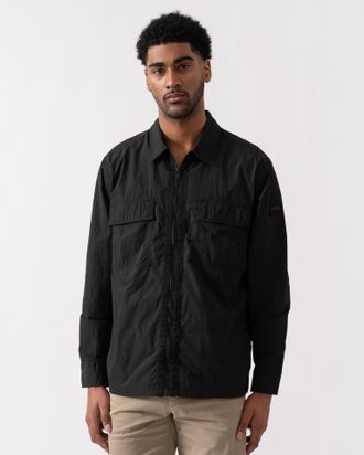 Boss Orange by Hugo Boss Mens Long Sleeve Shirt in Black Nylon - Size X-Large