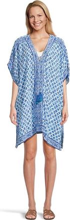 Tommy Bahama Shell Beach Tunic Womens Swimwear True Turquoise : LG-XL (US 12-16), Viscose