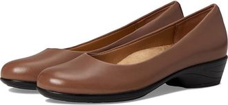 Trotters Rozalin Womens Flat Shoes Stone : 7.5 N (AA), Leather/Rubber