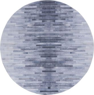 Safavieh Alfombra glamour r&uacute;stico de poli&eacute;ster gris, 183 x 183 cm