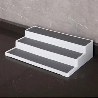 OEM Caja De Almacenamiento De Especias Antideslizante De 3 Niveles Para Armarios De Cocina