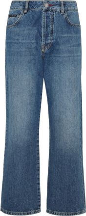 Philipp Plein Denim Trousers Loose Fit Iconic Plein