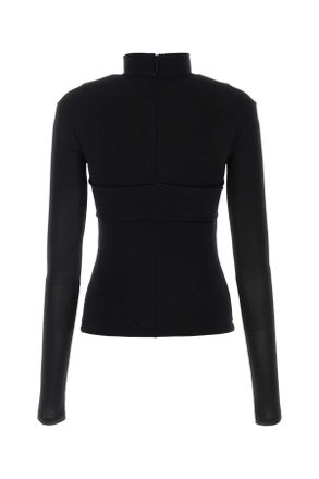 AMBUSH Cutout Viscose Top - Black