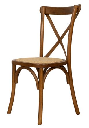 Biscottini International Biscottini - Silla De Cocina Moderna Apilable Silla De Madera Y Rat&aacute;n Comedor Sillas De Restaurante Sillas R&uacute;sticas Vintage Thonet