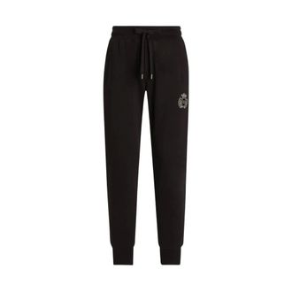 Dolce & Gabbana Embellished Logo Joggers - male - Dolce & Gabbana - Sweatpants - Black - XL - Trousers