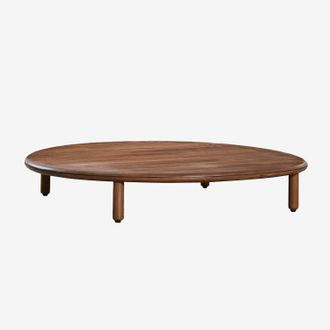 Sklum Sklum - Mesa De Centro Redonda En Madera De Acacia Olivia