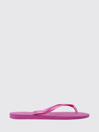 Havaianas Sandali infradito Slim in gomma con tacco basso e logo tono su tono