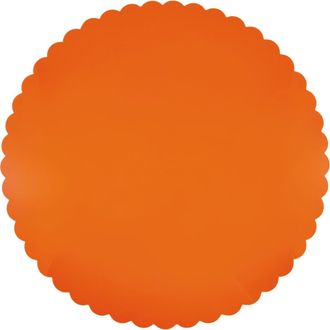 Mariposa Scalloped Set of 2 Placemats in Orange at Nordstrom