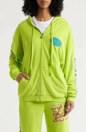 Boys Lie Gotta Jet Harley Zip Hoodie in Green at Nordstrom Rack, Size Medium/large