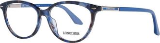 Longines Blauwe Cat Eye Dames Optische Frames - Dames - Brillen - Blauw - ONE Size - Accessoires