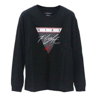 Nike Jordan Air Jordan Label Casual Sports Long Sleeves T-Shirt Mens Black CZ1216-010