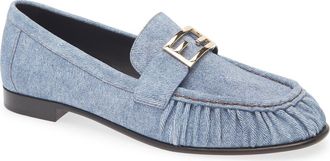 Fendi Baguette Loafer in Blue at Nordstrom, Size 9.5Us