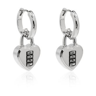 Marc Jacobs Oorbellen met hanger - Dames - Oorbellen - Grijs - ONE Size - Leer - Accessoires