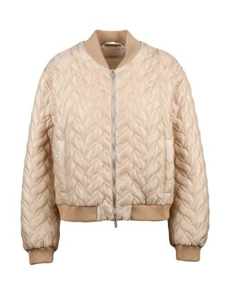 PESERICO Centogrammi Quilted Coat With Ribbed Details