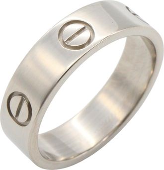 Cartier Silver White Gold (18K) Band Ring (Pre-Owned)