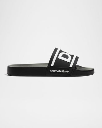 Dolce & Gabbana Men & apos;s Logo Pool Slides