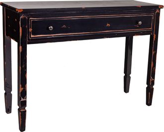 Wanderlust Deco Wanderlust Deco - Recibidor De Madera Negro 112x38x82