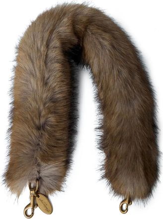 Balenciaga faux fur hardware bag strap - Bruin