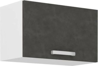Les Tendances Les Tendances - Mobile per cappa con porta basculante - Grigio opaco - l 60 x 31,6 x h 36 cm - lassen