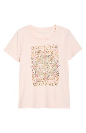 Lucky Brand Strawberry Mandala Graphic T-Shirt in Cloud Pink at Nordstrom, Size Xx-Large