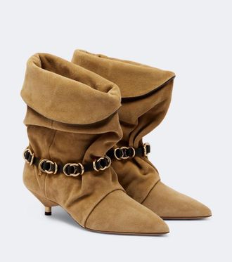 Isabel Marant Edrik embellished suede ankle boots