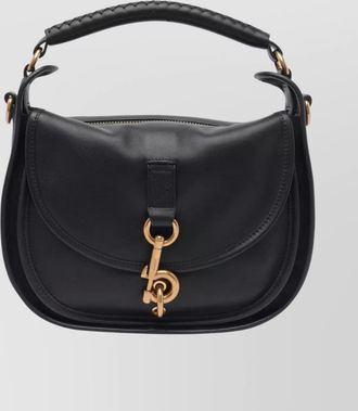 Burberry b clip small leather crossbody bag