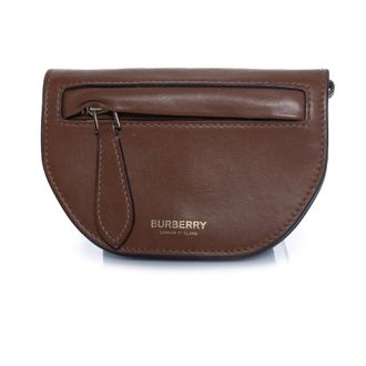 Burberry Pre-owned Womens brown leather saddle wallet - One Size