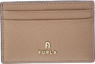 Furla Camelia Leather Card Case
