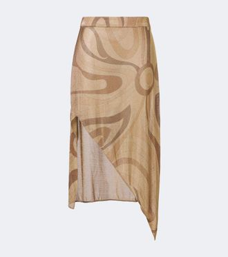 Pucci Gonna midi Marmo in Lurex