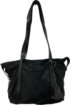 Prada Black Nylon Tote Bag (Pre-Owned)