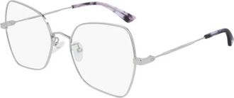 Alexander McQueen Mc Q Mq 0228Oa 003 Zonnebril - unisex - Brillen - Grijs - 55 MM - Accessoires