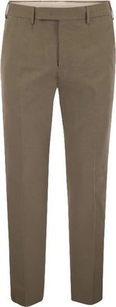 Pantaloni Torino Pantalone Rebel - Heren - Slim Fit Broeken - Beige - L - Katoen - Broeken