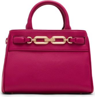 Anne Klein Chain Trim Satchel in Berry at Nordstrom Rack