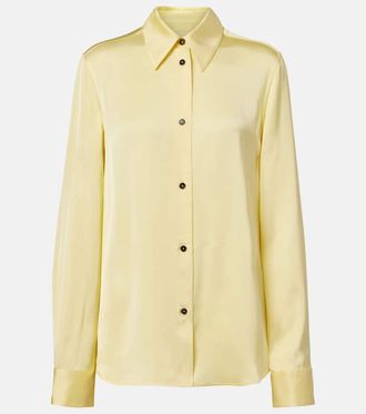 Jil Sander Camisa de sat&eacute;n