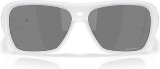 Oakley 60mm Prizm Rectangular Sunglasses in Black White at Nordstrom