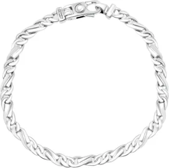 Pompeii3 Mens Link 14k Gold (21gram) or Platinum (33gram) 5.5mm Bracelet 8.25