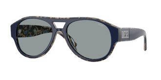 Diesel DL2023U 2070/1 Mens Sunglasses Blue Size 56