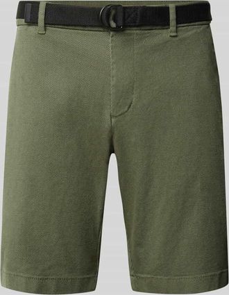 Tom Tailor Denim Regular Fit Chinoshorts aus Baumwoll-Mix in Oliv, Gr&ouml;&szlig;e XXL